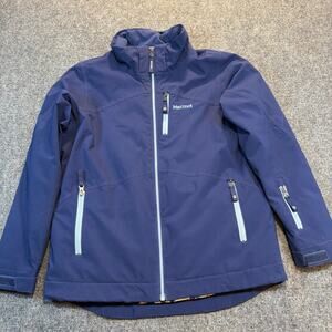 Marmot Youth Boys Size XL Ripper Ripsaw Navy Blue Full Zip Jacket Coat